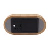 Wooden Alarm Clock Digital Voice Control LED Glowing USB Plug