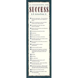 21 Suggestions for Success Inspiriational Quote Poster Print 12 by 36