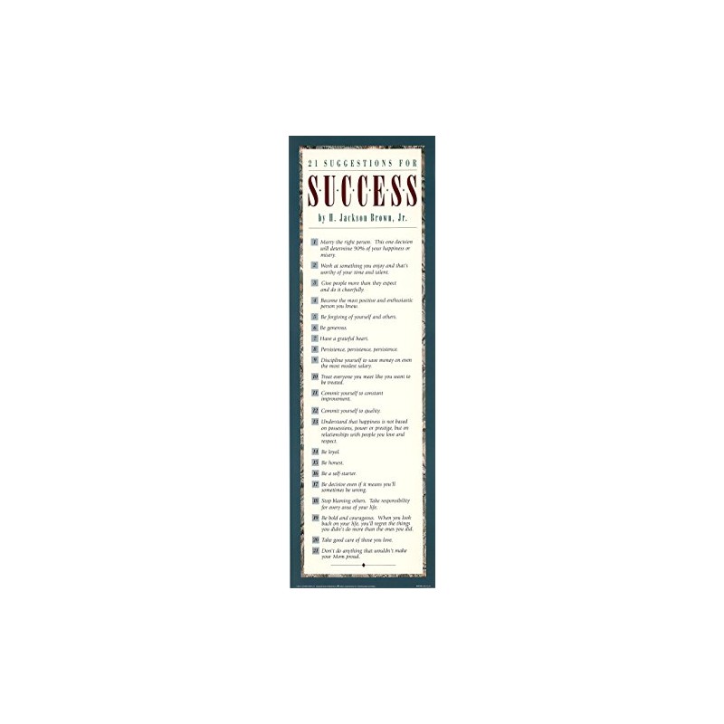 21 Suggestions for Success Inspiriational Quote Poster Print 12 by