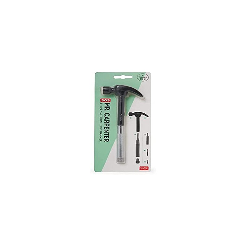 Legami HAMM0001 6 in 1 Multifunctional Hammer Black