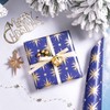 RUSPEPA Christmas Wrapping Paper, Jumbo Roll Paper with Metallic Foil