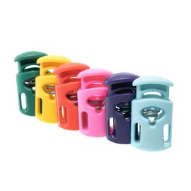 West Coast Paracord Dual Slot Slider Cord Lock - Paracord Bracelets, Drawstrings, and Shoelaces (50 Pack, Black)