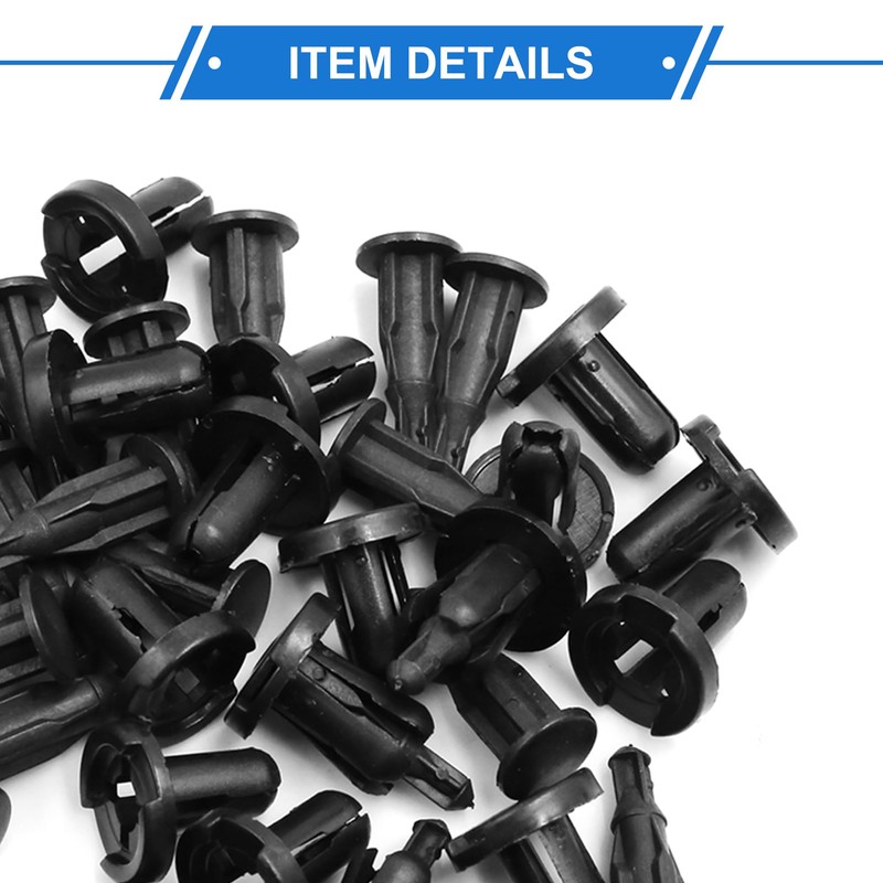 VekAuto 10 Pcs Plastic Rivet, 30.5x19.6mm Fastener Clip Bumper Clips