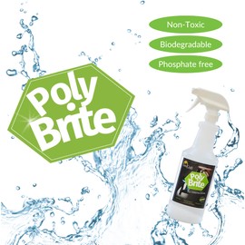 LuxCraft Poly Brite Cleaner for Poly Lumber Furniture - 32 oz. Bottle, HDPE Furniture Cleaner for Outside Patio and Outdoor Furniture Maintenance