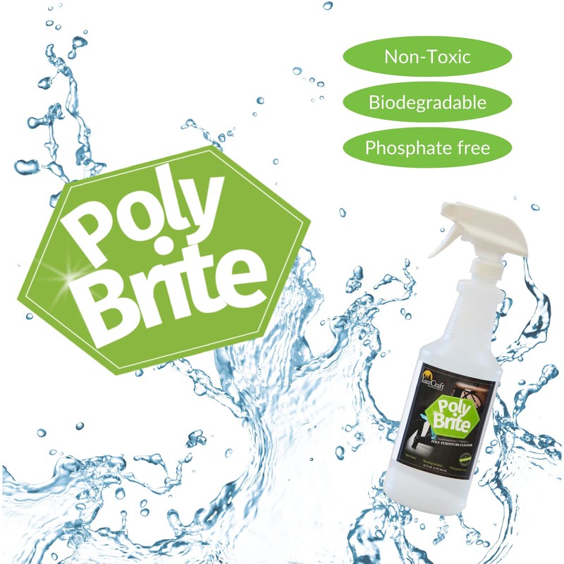 LuxCraft Poly Brite Cleaner for Poly Lumber Furniture - 32