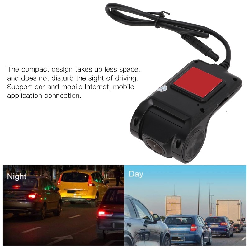 Car USB Driving Recorder 1080P Mini 140° Wide Angle Touch