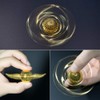 Aling Golden Fidget Stainless Steel Gear Spinner Cube Fingertip Swivel