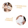 Healeved 4pcs Stainless Steel Eyebrow Scissors Tip Grooming Tools for