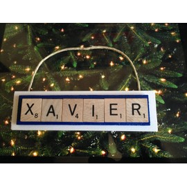 XAVIER University Musketeers Christmas Ornament Letters Tiles