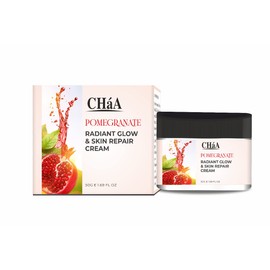 CHáA Radiant Glow & Skin Repair Cream - Pomegranate Extracts -Brightens Skin tone with Natural Glow