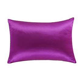 Juwenin Silky Satin Pillowcases Queen Standard For Facial Beauty Hair Health Face Care Hypoallergenic Set Of 2pcs (Purple)
