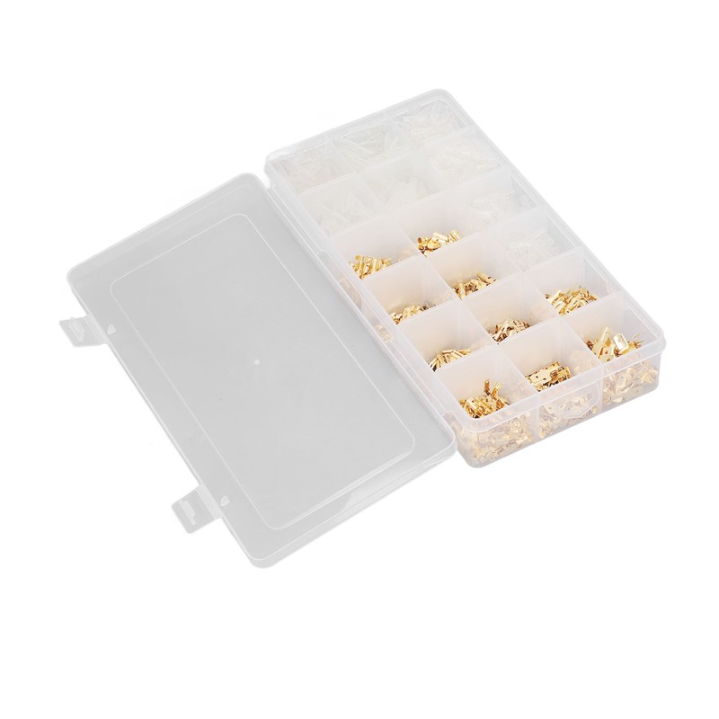 1000Pcs Male Female Blade Terminal Set Flame Retardant PVC Insulated