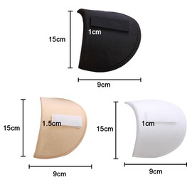 TOMVAES 6 Pack Soft and Comfortable Clothing Shoulder Pads Thickened Removable No-Sew Shoulder Pads Widely Used and Easy to Use Polyester Clothing Suit Shoulder Pads Set