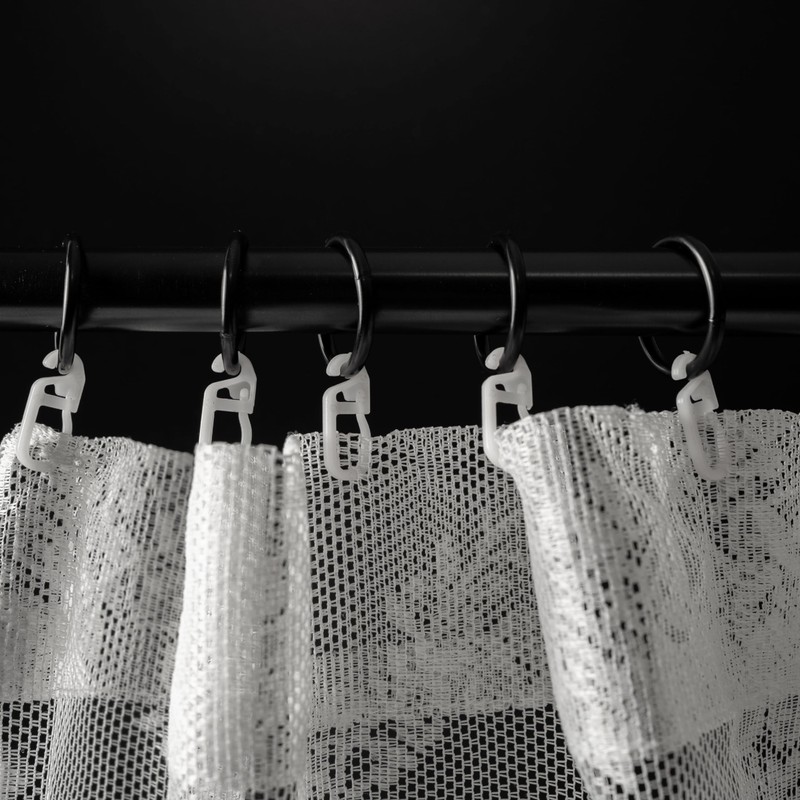 Curtain hooks for rings, 120 pieces, with Ø 4 mm