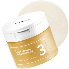 numbuzin No.3 Radiance - Almohadilla de esencia jumbo brillante, 70 almohadillas / 5.07 onzas / 150 ml | Almohadilla vegana de tamaño jumbo, luminosidad, hidratación