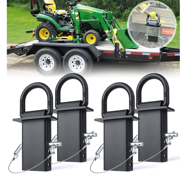 5/8" Heavy-Duty Stake Pocket D Rings with Anti-Loss Cord |