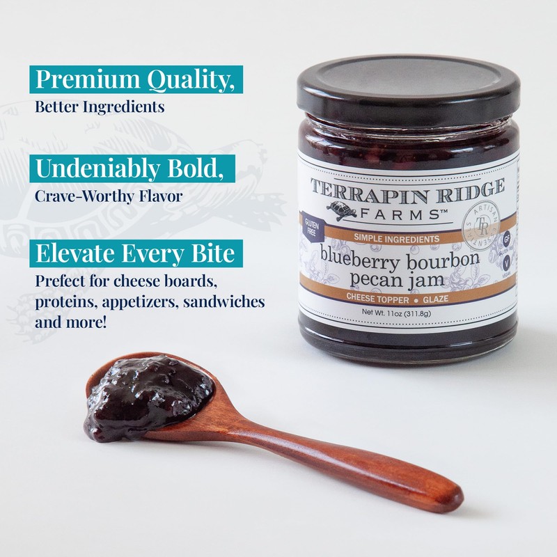 Terrapin Ridge Farms Blueberry Bourbon Pecan Jam - Sweet &