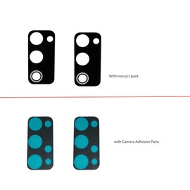 (2 Pack) Rear Back Camera Glass Lens Cover Replacement for S20 FE G780F / S20 FE 5G G781B 2020 6.5 inch with Tweezers,Pry Dry and Cloth