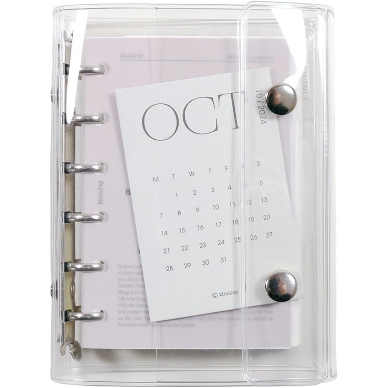 Sealing Book, Binder, A6, M5, A7, 3 Sizes, Clear, Seal