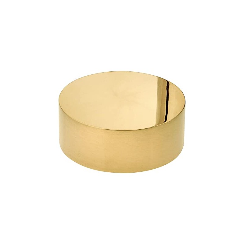 2" Dia. Polished Brass End Cap for 2" O.D. Rail
