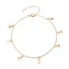 Five pointed star ankle chain, simple ankle chain for women