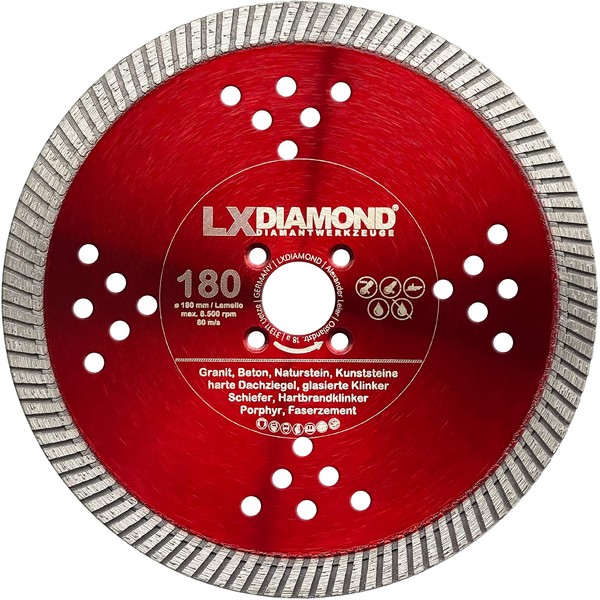 LXDIAMOND Diamond Cutting Disc 180 mm Suitable for Lamello Tanga