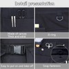 EHERDM Canvas 9 Pockets Waist Apron Adjustable Hair Tools Organizer
