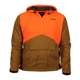 Gamehide Upland Field Hunting Hoodie (Marsh Brown/Orange, Large)