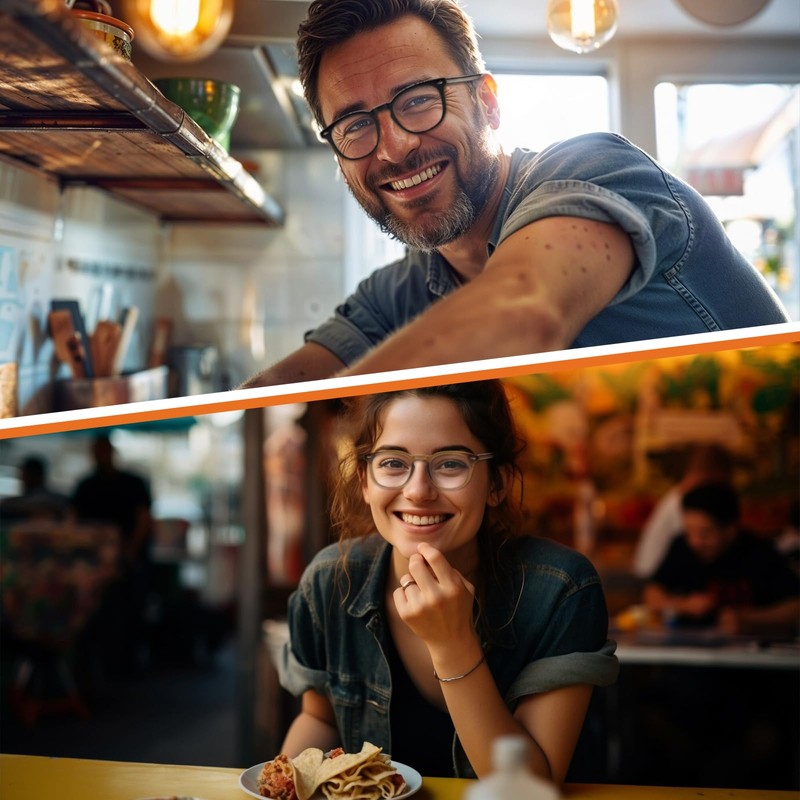 JO Progressive Multifocus Reading Glasses Unisex Progressive Reader (Black, 2.5,