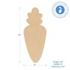 1 Sturdy Wood Carrot Cutout 12 x 5 in, Easy