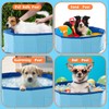 Chunful Foldable Dog Pool with Storage Bag, 24 x 8
