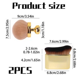 2 PCS Extra Large Makeup Brush, Extra Large Body Makeup Brush For Self Tanner, Self Tanner Applicator for Body Leg Makeup, Tanning Body Brush Applicator for Leg Makeup & Bronzer