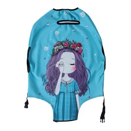 LEAFOREST Spandex Elastic Water Resistant Protective Travel Suitcase Cover Fits 19-32 Inch, Girl, Small, Dress Up