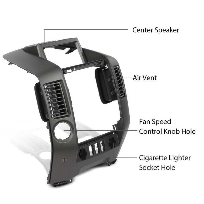 G-PLUS Dash Center Console Instrument Panel Lid Bezel Compatible with