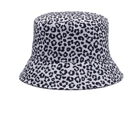 Leopard Print Fishing Hat, Leopard Pattern Fishing Hat, Women and Men, Sun Hat, UV Protection, Quick Drying, White, One Size for Men and Women, Holiday, Hiking, Camping, Shopping