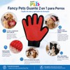 Fancy Pets Guante 2 en 1 Retira Pelo Muerto para