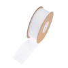 1 Inch White Sheer Organza Ribbon, 25 Yards Shimmer Chiffon