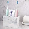 Luxspire Electric Toothbrush Holder, 3 Slots Large Marble Toothbrush Toothpaste