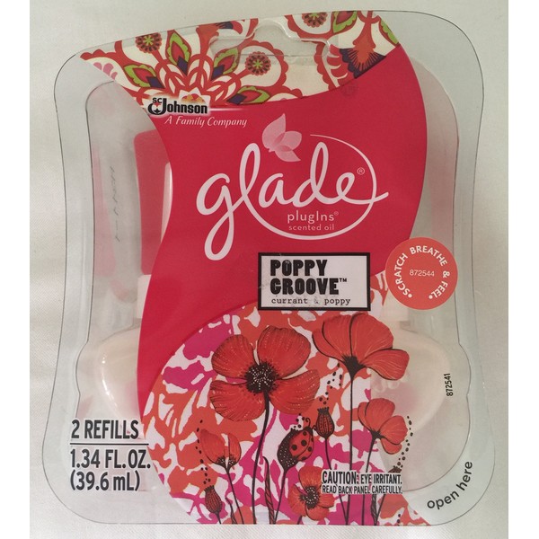 Glade PlugIns "Limited Edition" Poppy Groove, The Scent of Currant