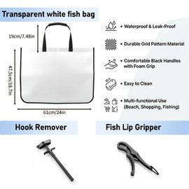 GZZTORES 100% Leakproof Fishing Tournament Weigh In Bag PU + Nylon Material