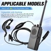Kingdder 10 Pcs Walkie Talkie Earpiece with Mic 7 Pin