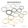 CRAFTMEMORE Key Rings Quality Keychain Rings Metal Flat Split Rings