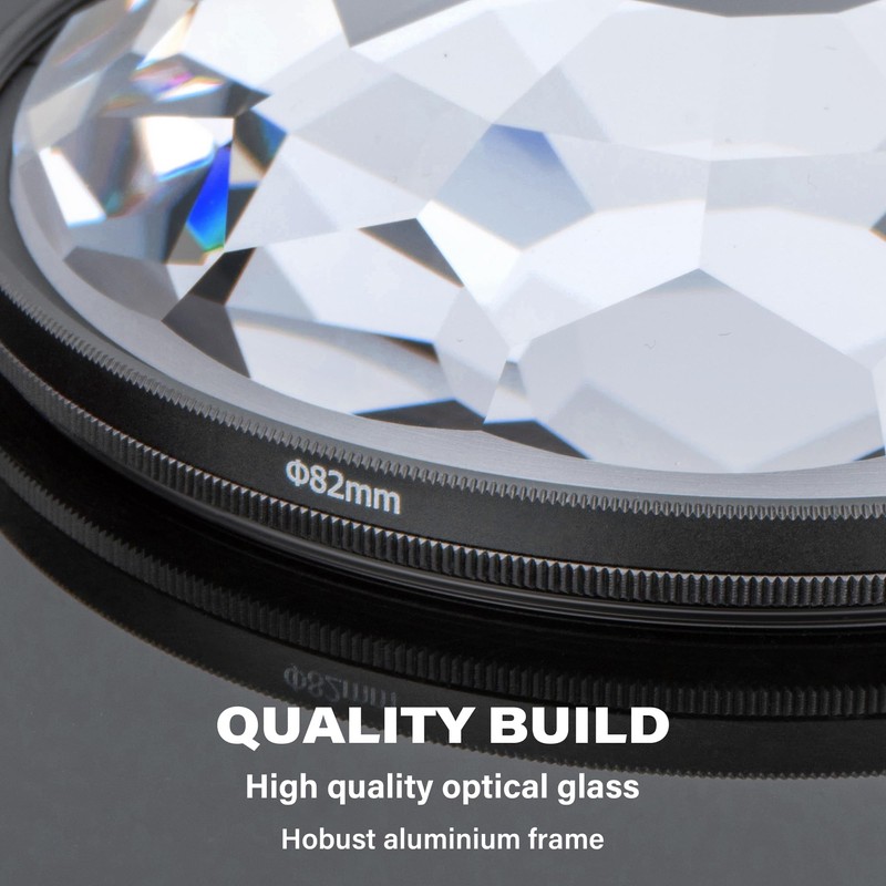 Walking Way Kaleidoscope Prism Lens Filter 77 mm Fractal Filter