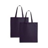 Q-TEES QTB Large Blank Heavy Duty Reusable Canvas Tote Shopping
