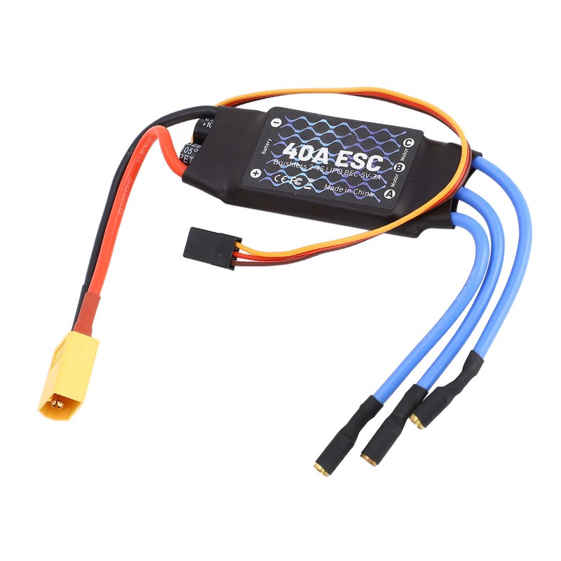 Brushless ESC 40A XT60 Plug Brushless ESC for RC Fixed