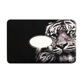 Color Pop® Protective Hard Case Shielded 1 Bank Card Anti-Hacking (Anti-FID) - French Product - Protection for Bank Data - 6 x 9 cm, Tiger, 6 x 9.1 x 0.4 cm, tiger, rfid wallet