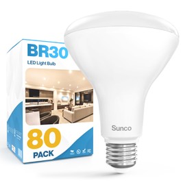 Sunco 80 Pack BR30 Light Bulbs LED, Recessed Can Light Bulbs, Indoor Flood Bulb, 850 LM, 11W (65W Equivalent), 2700K Soft White, Dimmable, E26 Base, for Home, Kitchen, Bedroom UL