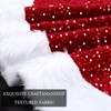 Dremisland Sequin Christmas Tree Skirt 36 Inch Luxury Faux Fur