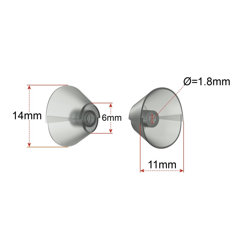 Hearing aid Tulip Domes for Resound Sure fit Standard Receiver
