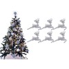 Simply Products Pack of 6 - Hanging Glitter Reindeer Christmas